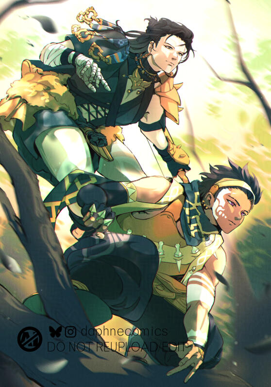 Diego and Nuzzuo Fire Emblem Fortune's Weave