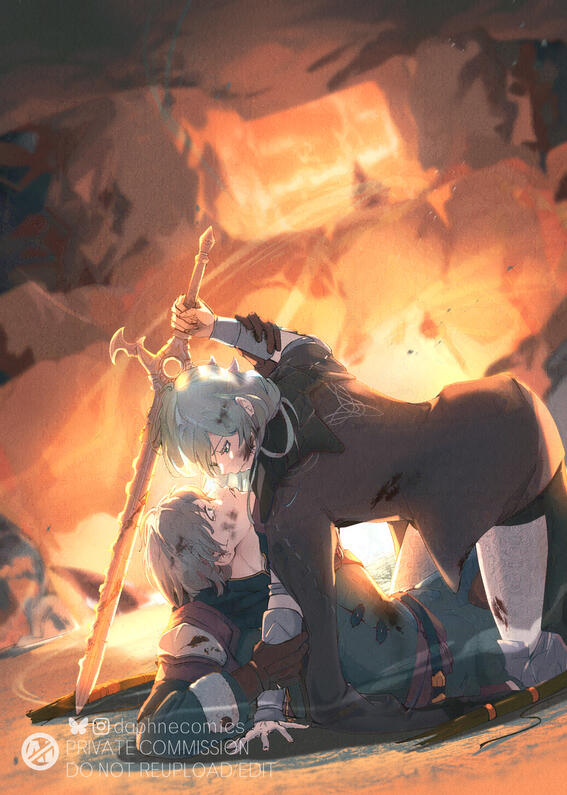 Ashe and Byleth Fire Emblem: Three Houses Private Commission