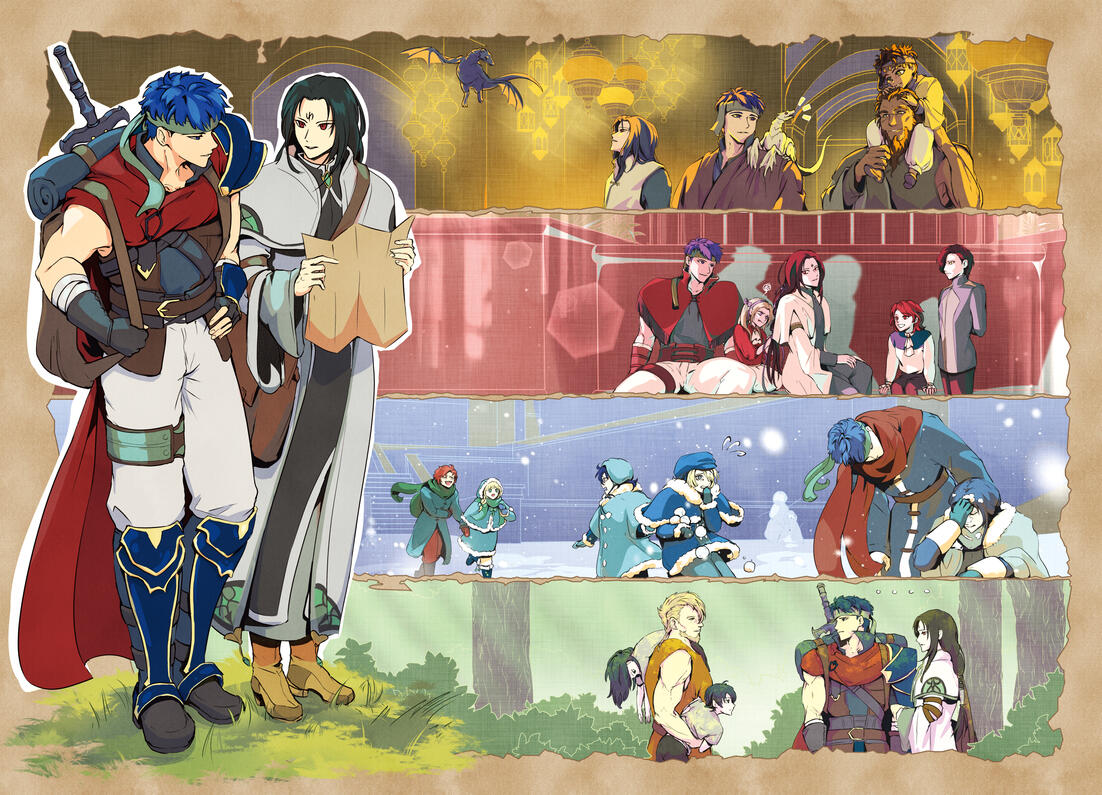 Ike and Soren in Fodlan Fire Emblem