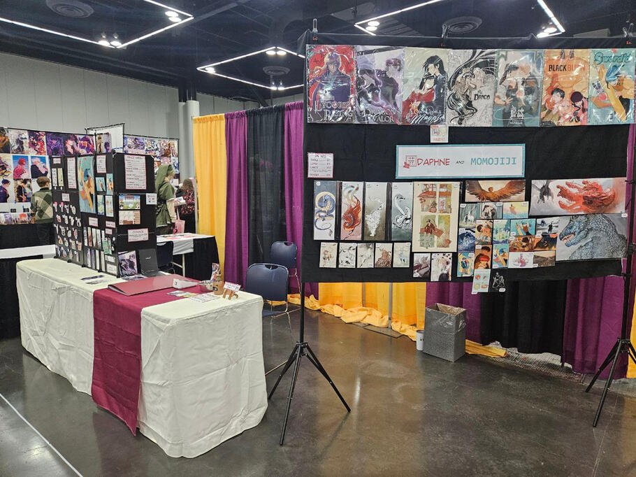 Kumoricon 2023 20ftx10ft space shared with Momojiji Art 100% Original