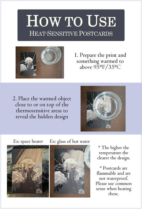 Temperature Sensitive PostCards